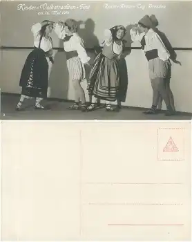 Dresden Roter Kreuz Tag 16. Mai 1914 Kinder Volkstrachten Fest Bild 9