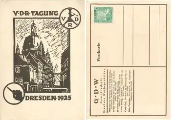 Dresden V-D-R-Tagung 1925 Gemeinschaft Dresdner Werbepraktiker Frauenkirche