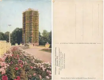 Dresden Jubiläums Gartenbau Ausstellung 1926 Riesengrosser Rosengarten