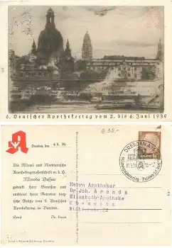 Dresden Deutscher Apothekertag 1939 Sonderstempel 5.6.1939