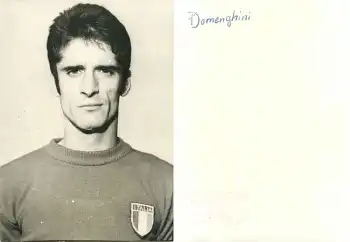 Angelo Domenghini Fussballspieler Inter Mailand Echtfoto 18 x 13 cm um 1970