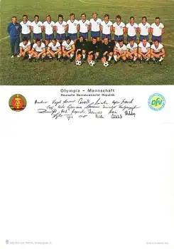 DDR Fussball Olympiamannschaft 1972