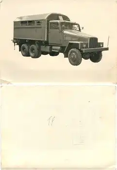 IFA G5 Koffer Militärfahrzeug LKW um 1960 Grossfoto 18 x 12