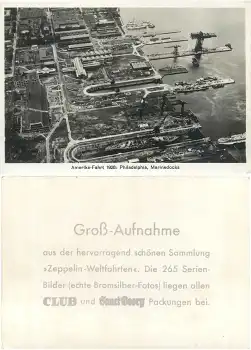 72379 Burg Hohenzollern Zeppelin Deutschland Fahrt 1939 Zigarettenbild