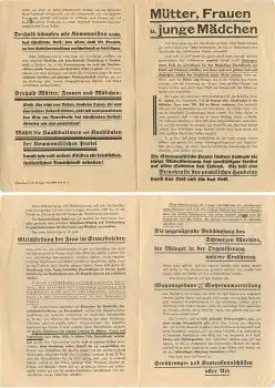 Flugblatt der Kommunistischen Partei um 1946