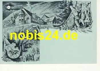 37308 Iberg Litho Zwerg Wappen Brauerei  *ca.1920