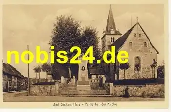 37441 Bad Sachsa Harz Kirche Denkmal *ca.1930