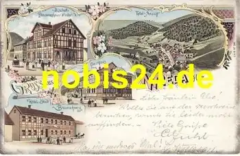37447 Wieda Litho Hotel Gasthaus Pension o 1900