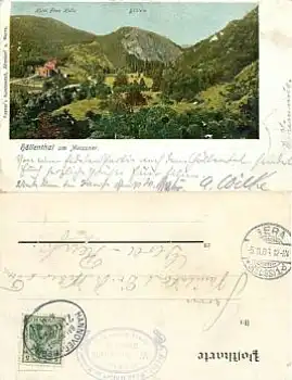 37290 Meissner Höllenthal Bahnpost hannover - Bebra Zug 174 o 5.11.1912 