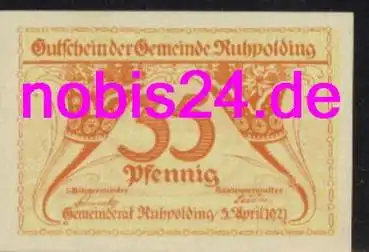 83324 Ruhpolding Notgeld 35 Pfennige um 1920