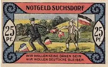 Suchsdorf Städtenotgeld 25 Pfennige 1921