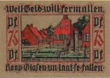 26789 Leer Städtenotgeld 75 Pfennige 1921