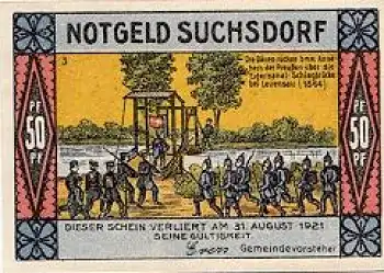 Suchsdorf Notgeld 25 Pfennige Nr. 3 1921