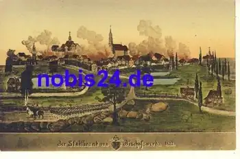 01877 Bischofswerda Der Stadtbrand 1818 o 1913