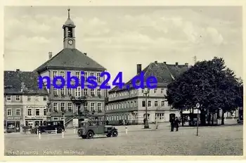 01877 Bischofswerda Markt Rathaus *ca.1930