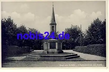 01609 Gröditz Kriegerdenkmal Kirche  *ca.1920