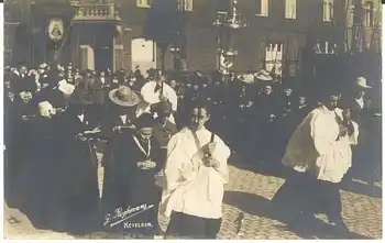 47612 Kevelaer Prozession Echtfoto-AK * ca. 1930