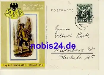 Tag der Briefmarke Ganzsache o 1940 P 288 Danzig