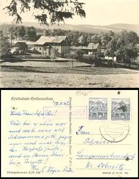 09465 Kretscham-Rothensehma Neudorf (ERzgeb) 2 Landpoststempel o 17.8.1962