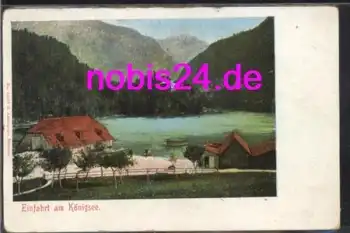 83471 Koenigsee Einfahrt zum See *ca.1915