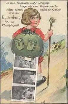 95632 Luisenburg Rucksackkarte Leporello * 1935