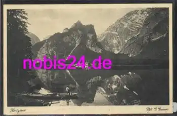 83471 Königsee Boot mit Schiffer *ca.1920