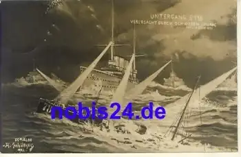 Kriegsschiffe Untergang der S 118 o 1913