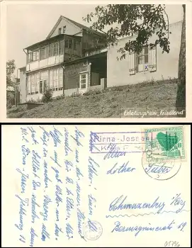 01796 Jessen Pirna Erholungsheim "Friedland" mit Landpoststempel o 20.6.1960