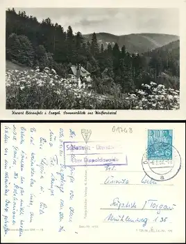 01768 Schlottwitz - Oberschlottwitz über Dippoldiswalde  Landpoststempel auf AK Bärenfels o 6.5.1957