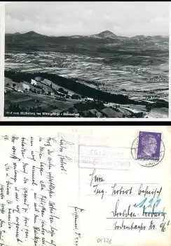 01778 Fürstenau über Heidenau Landpoststempel auf AK Mückenberg Sudeten o 4.4.1942