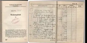 Dippoldiswalde Rechnungsbuch der Stadtbank 1943