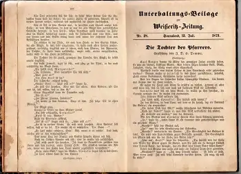 Dippoldiswalde Weißeritz-Zeitung Beilagen gebunden vom Juli1879 bis April 1880