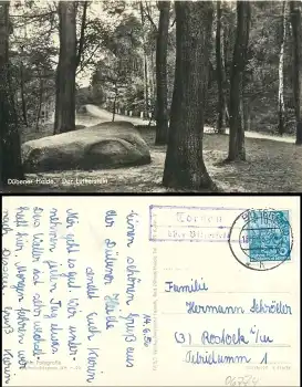 06779 Tornau über Bitterfeld Landpoststempel auf AK Luthenstein o 16.6.2956