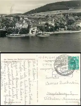 07338 Lothra über Lobenstein Landpoststempel auf Saalburg o 20.7.1960