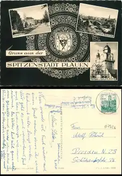 07926 Gebersreuth über Schleiz Landpoststempel auf AK Plauen o 8.11.1961