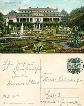 Frankfurt Main Palmengarten o 28.3.1910