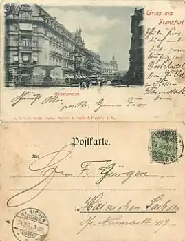 Frankfurt Main Kaiserstrasse o 23.9.1900