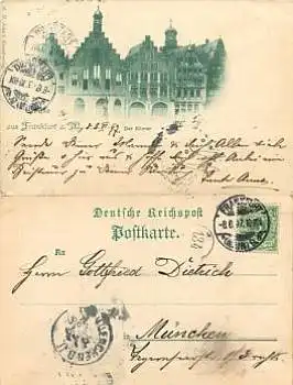 Frankfurt Main Römer o 8.6.1897