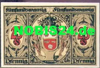 96317 Kronach Städtenotgeld 25 Pfennige 1921