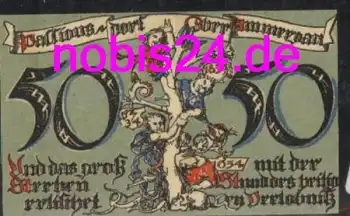 82487 Oberammergau Notgeld 50 Pfennige um 1920