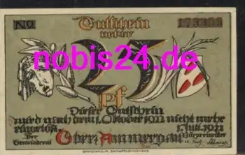 82487 Oberammergau Notgeld 25 Pfennige um 1920