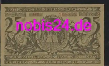 82487 Oberammergau Notgeld 25 Pfennige um 1921