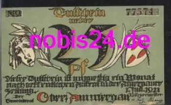 82487 Oberammergau Notgeld 25 Pfennige um 1920