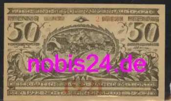 82487 Oberammergau Notgeld 50 Pfennige um 1920