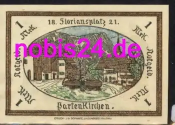 82467 Partenkirchen Notgeld  1 Mark um 1920