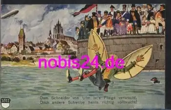 Ulm Der Schneider Künstlerkarte *ca.1920