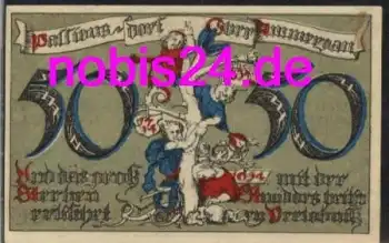 82487 Oberammergau Notgeld 50 Pfennige um 1920