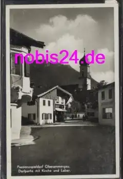 82487 Oberammergau Dorfpartie Kirche *ca.1930