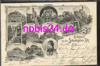72639 Schwäbischen Alb Litho o 13.6.1905
