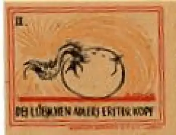 23562 Lübeck Städtenotgeld 20 Pfennig Lübschen Adler 1921